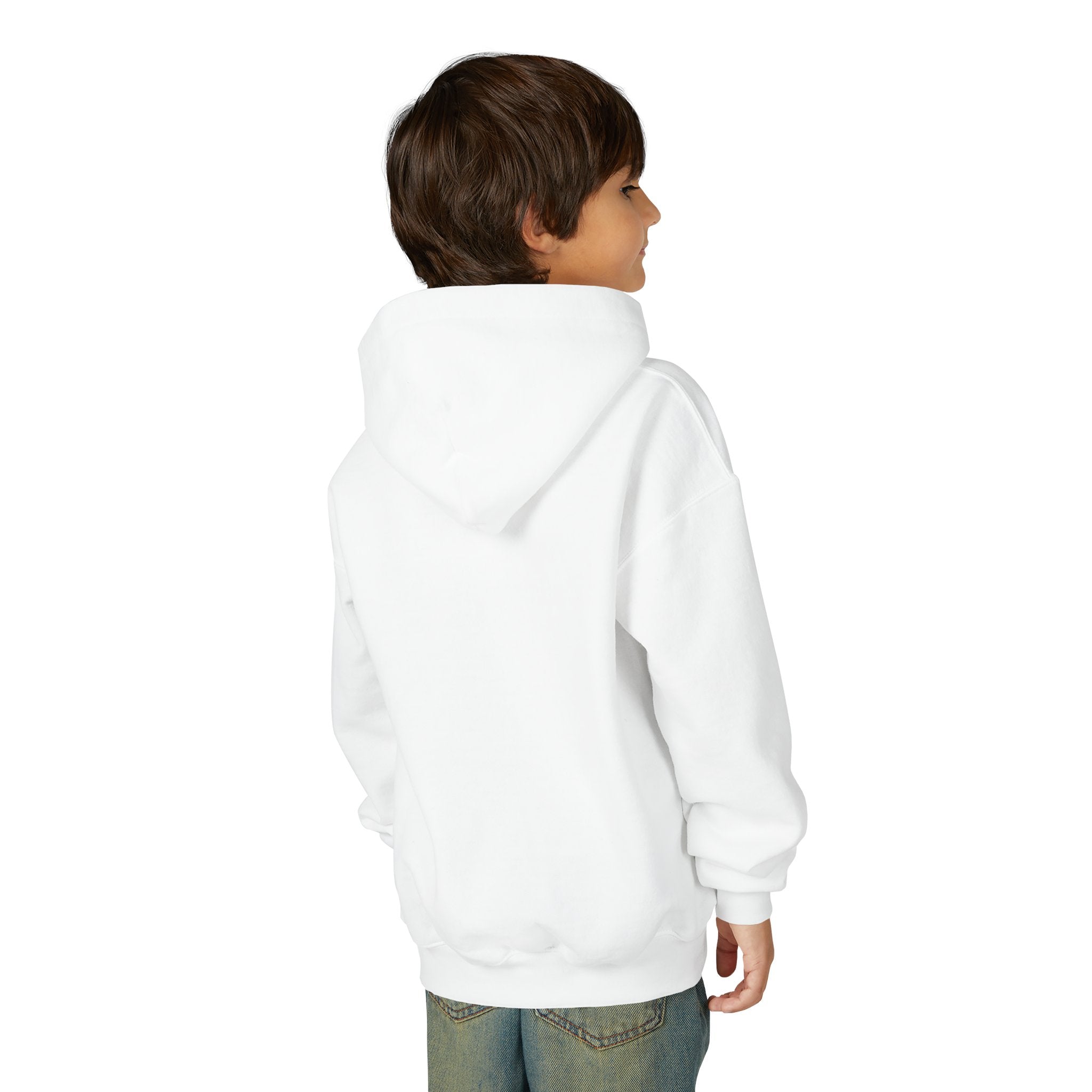 Jamaica Beach Scene Youth Hoodie | Tropical Parrots, Ocean Bay Print